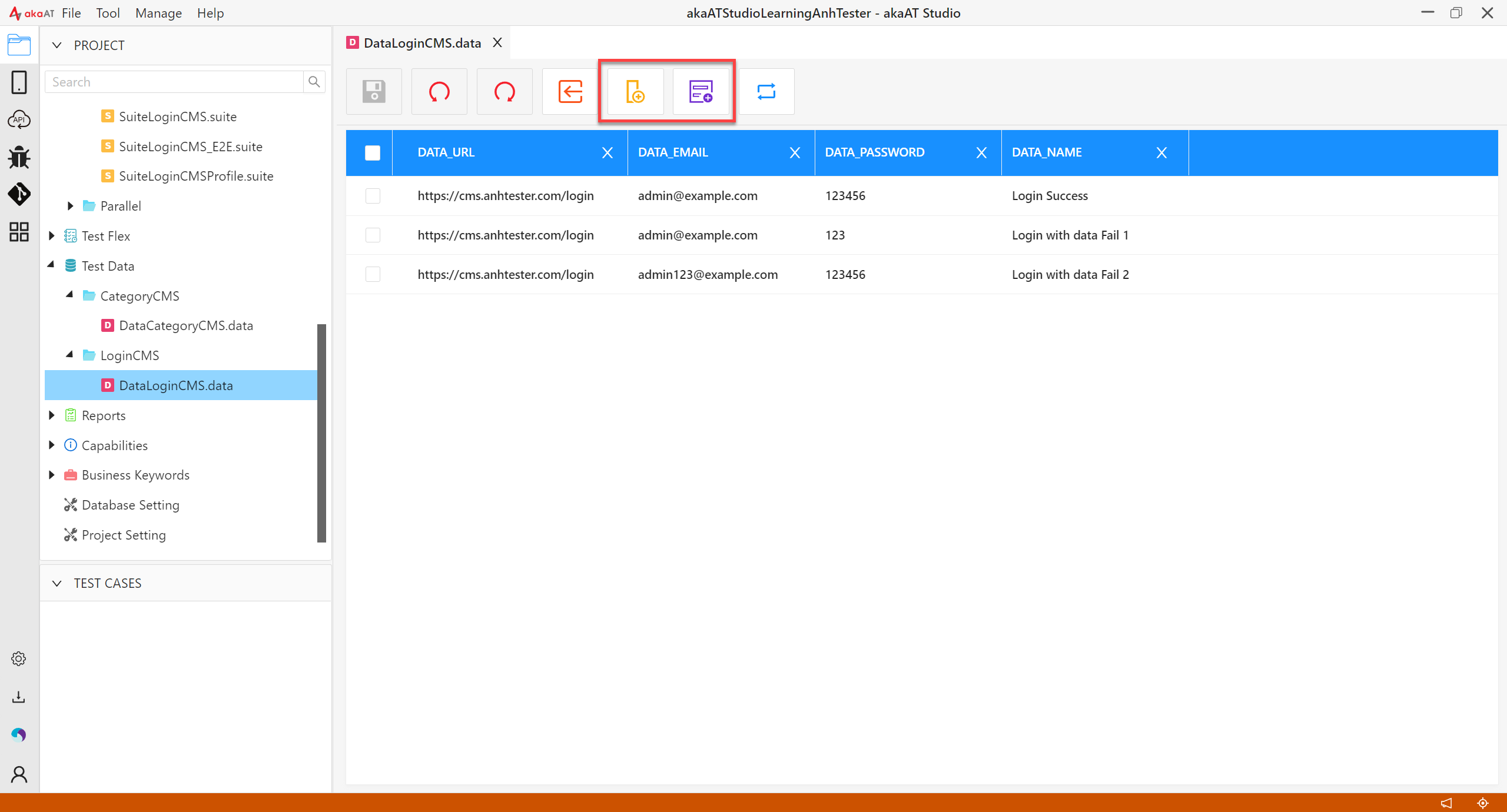 [akaAT Studio] Bài 13: Đọc data test từ Excel File với Test Data trên akaAT Studio | Anh Tester