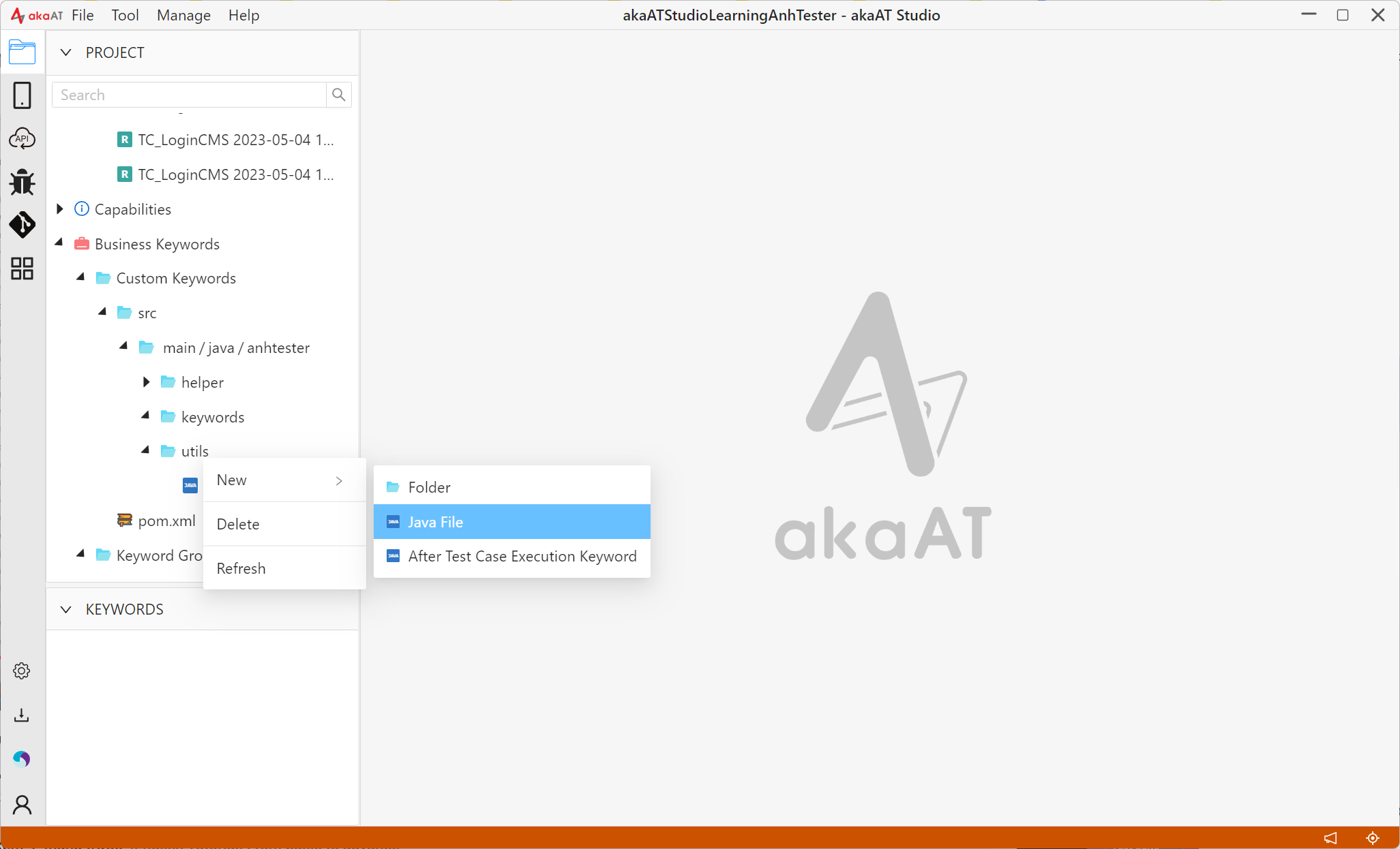 [akaAT Studio] Bài 15: Viết script với Custom Keyword trong akaAT Studio | Anh Tester