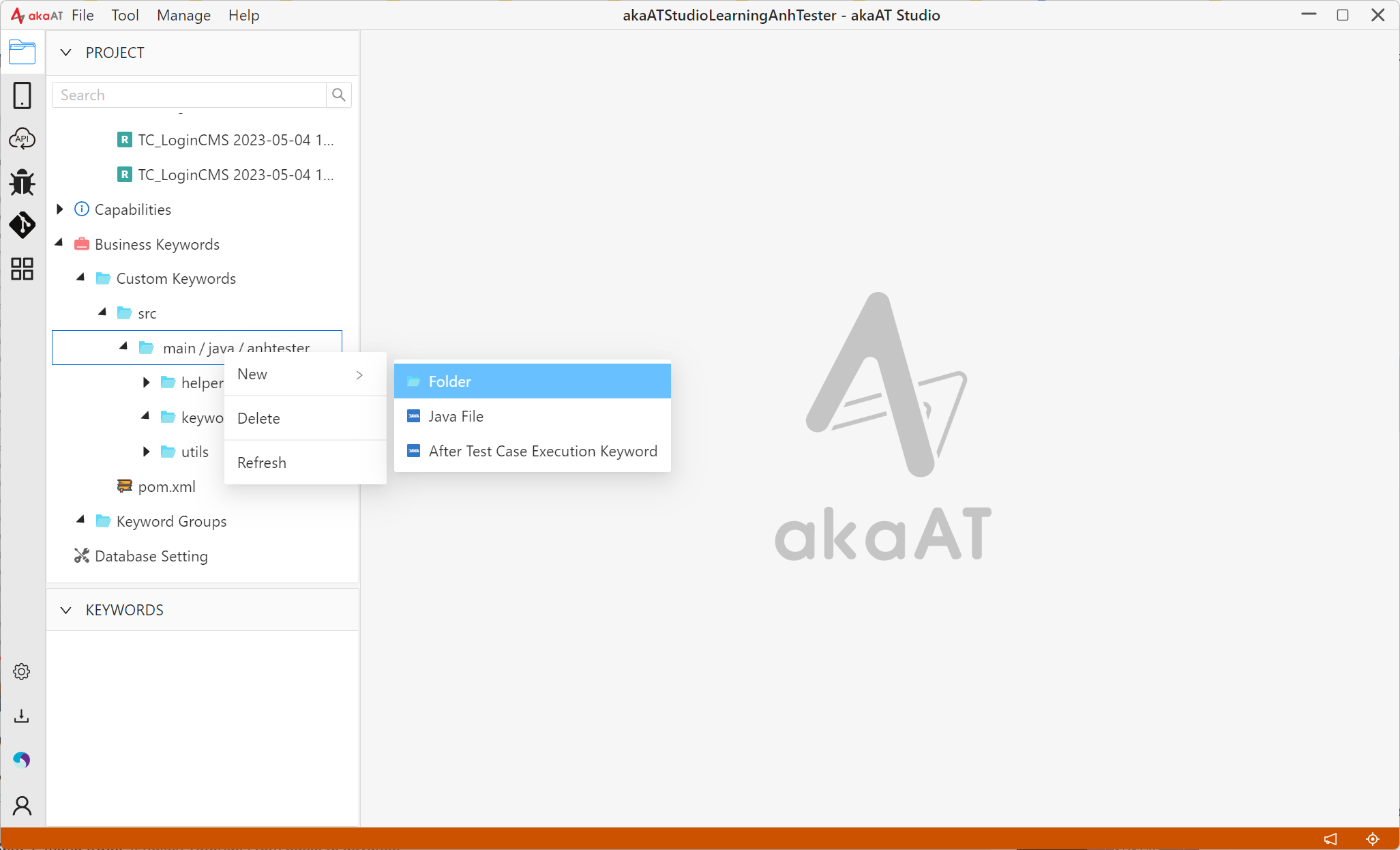 [akaAT Studio] Bài 15: Viết script với Custom Keyword trong akaAT Studio | Anh Tester
