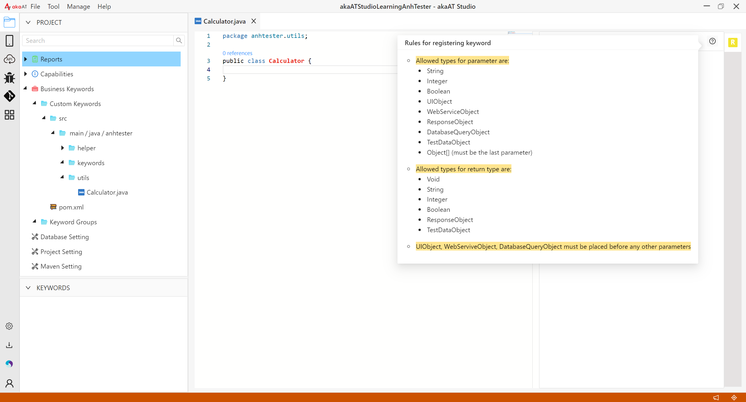 [akaAT Studio] Bài 15: Viết script với Custom Keyword trong akaAT Studio | Anh Tester