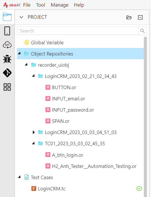 Object Repository