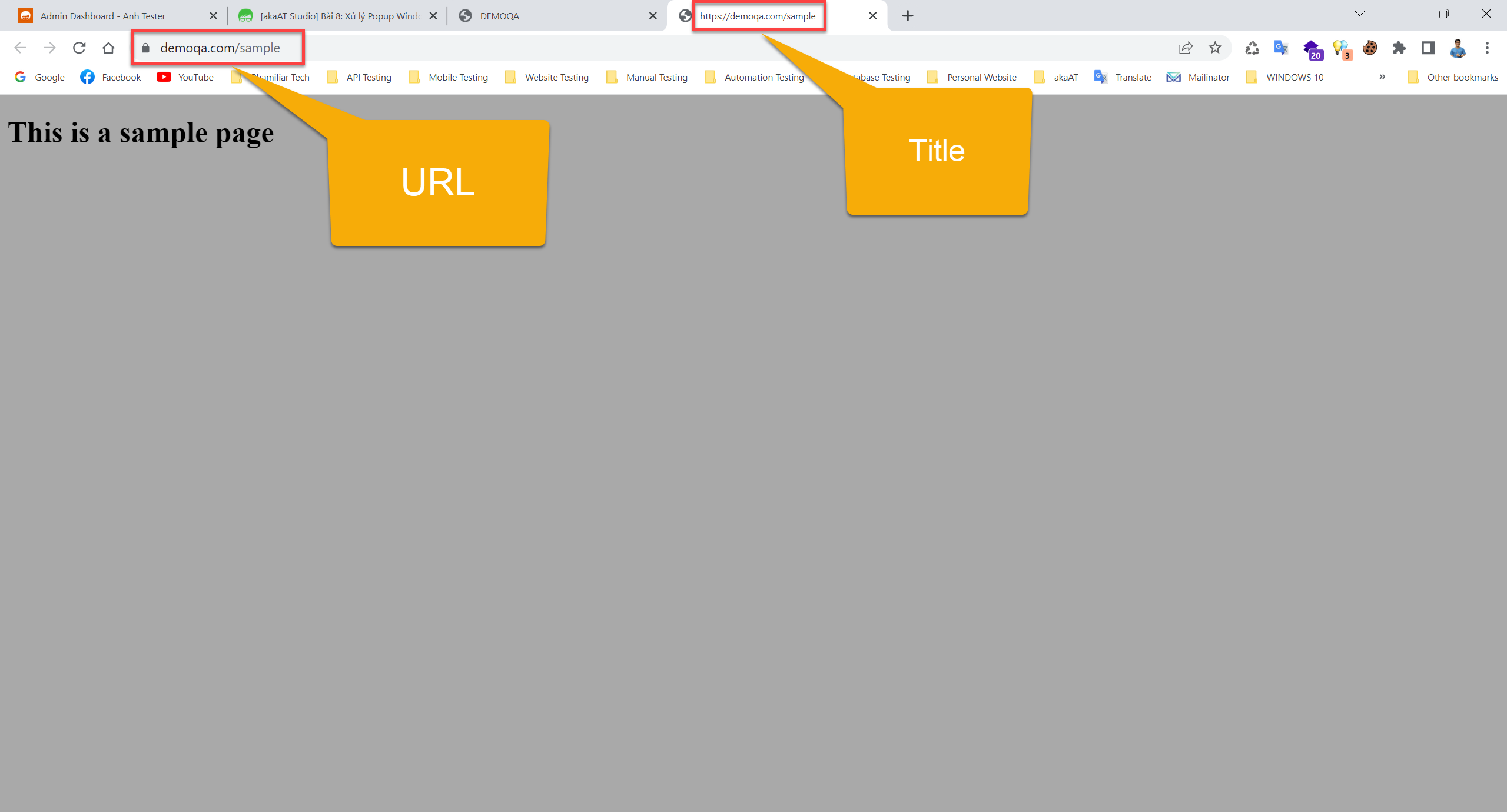[akaAT Studio] Bài 8: Xử lý Popup Window và Tab trên website trong akaAT Studio | Anh Tester