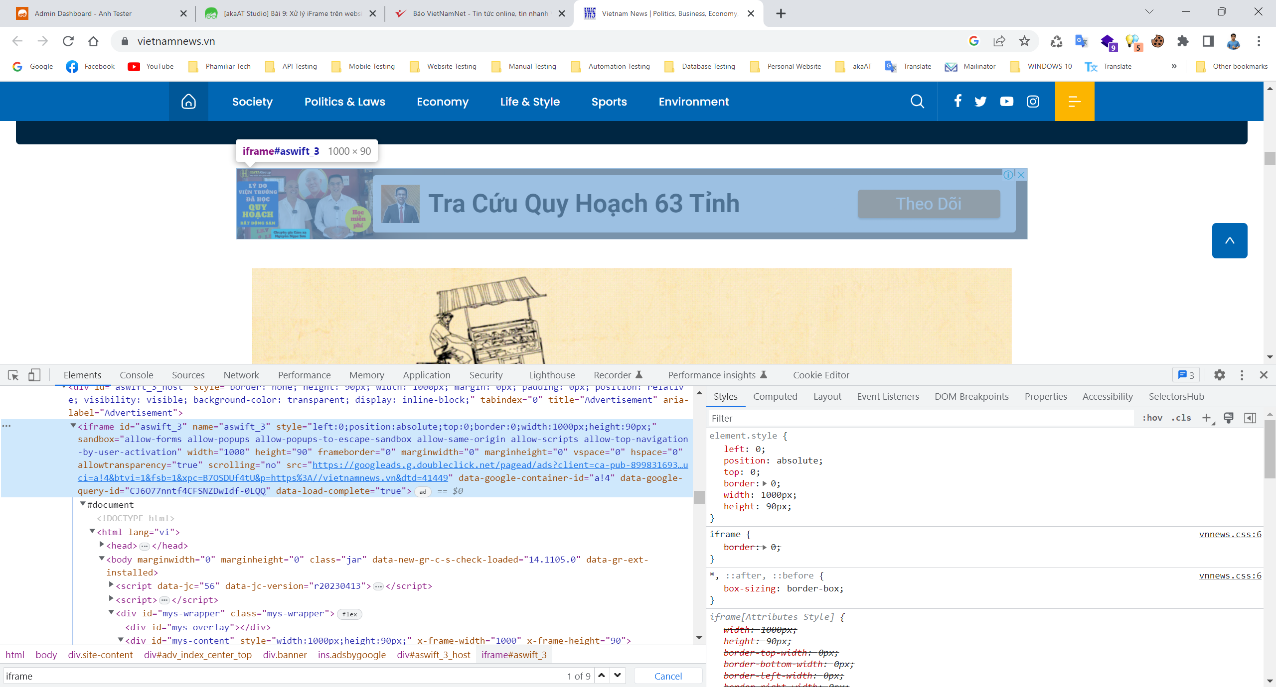 [akaAT Studio] Bài 9: Xử lý iFrame trên website trong akaAT Studio | Anh Tester
