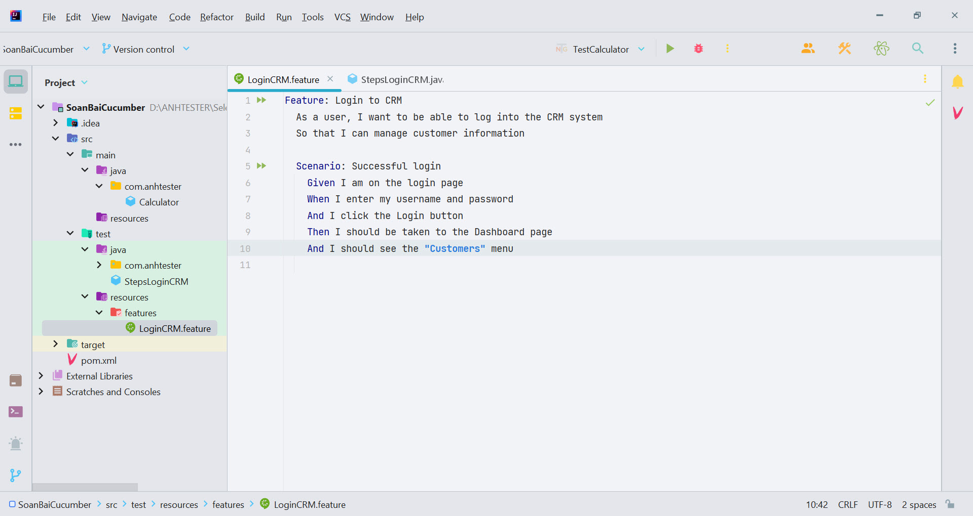 [Cucumber TestNG] Bài 4: Feature File và Step Definitions trong Cucumber | Anh Tester
