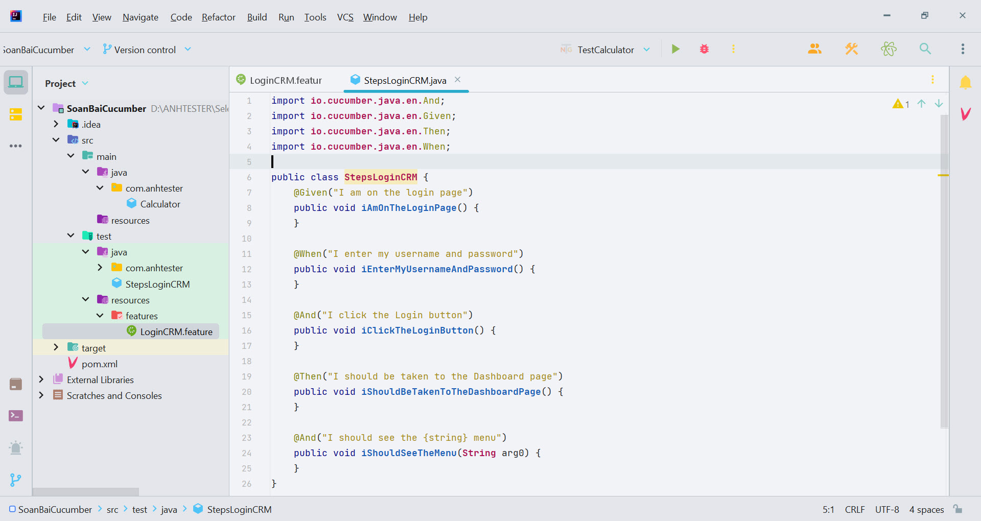 [Cucumber TestNG] Bài 4: Feature File và Step Definitions trong Cucumber | Anh Tester