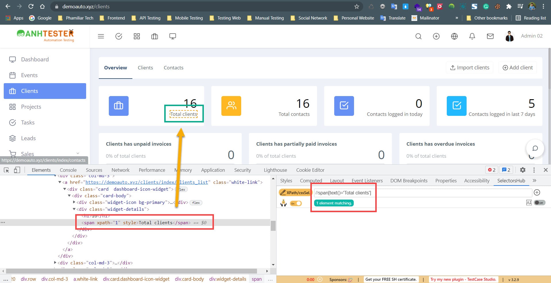 [Katalon Studio] Bài 2: Cách xác định Locators của Element trên website | Anh Tester