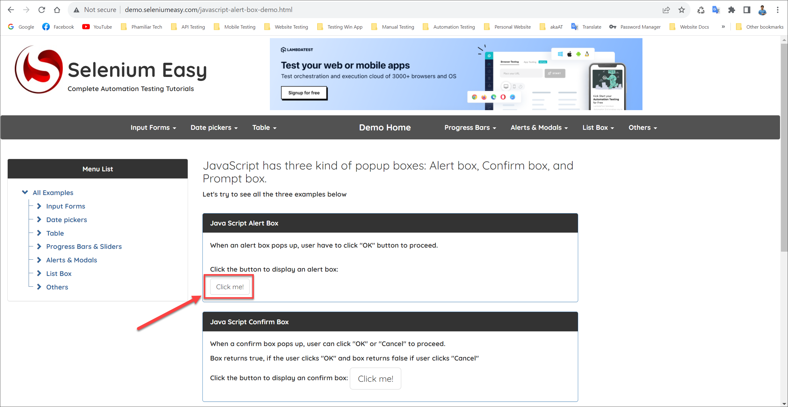 [Selenium Java] Bài 13: Cách xử lý Alert, Popup Window và iFrame | Anh Tester