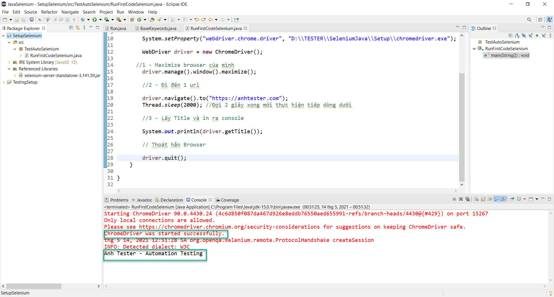 [Selenium Java] Lesson 4: Cài đặt môi trường Selenium với Java | Anh Tester