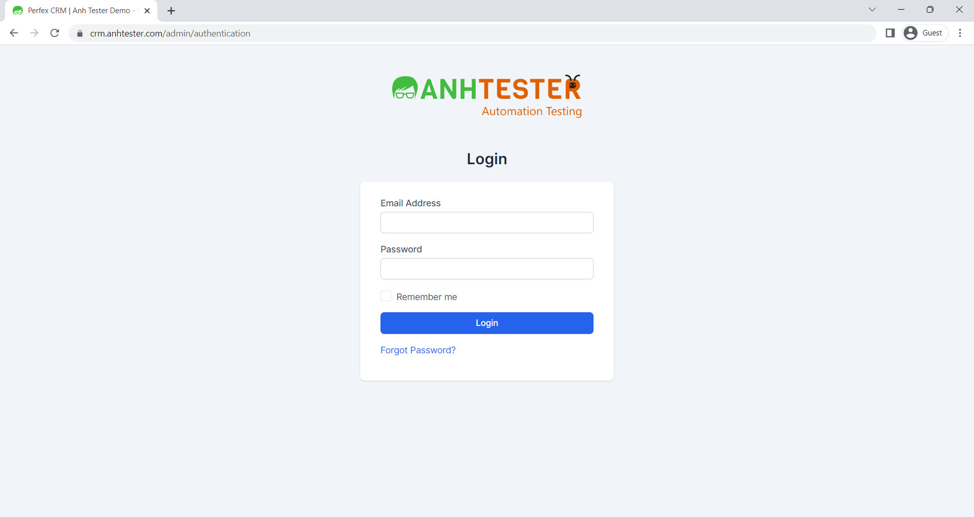 [Selenium Java] Bài 16: Thực hành Auto Test hệ thống CRM | Anh Tester