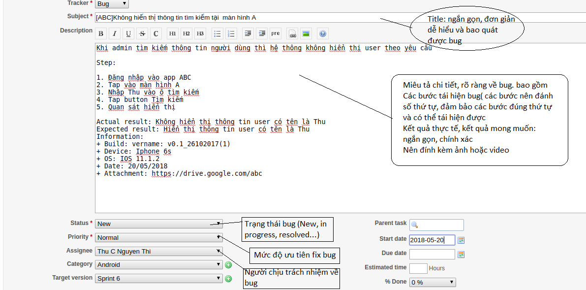 Làm thế nào để viết Bug Report chất lượng | Anh Tester