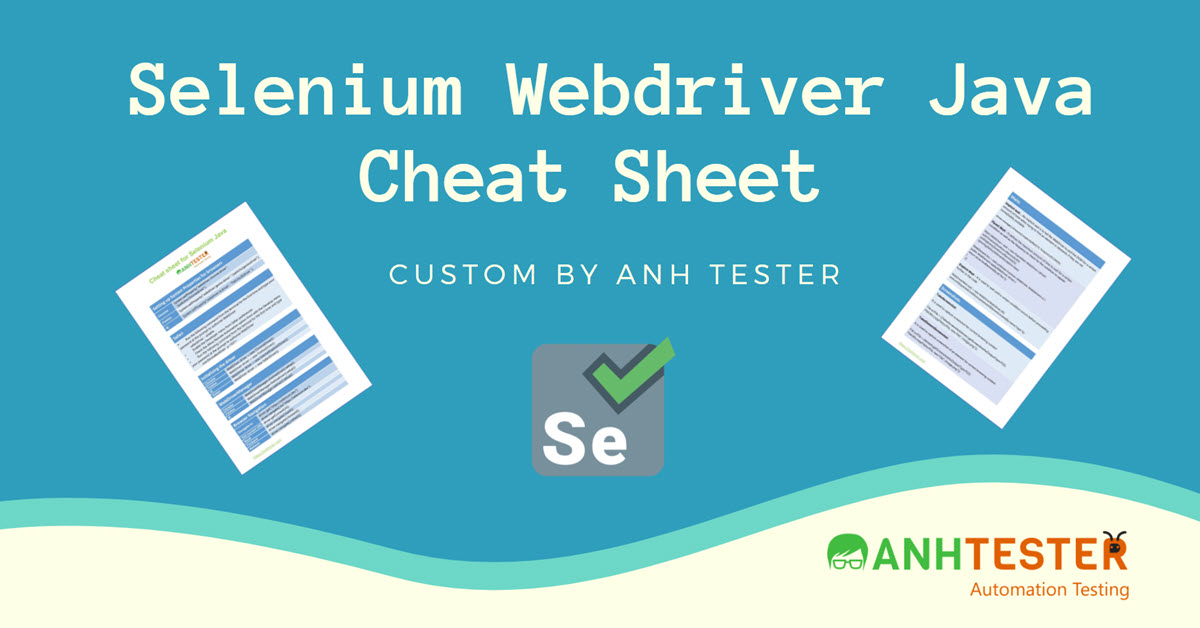 Selenium Webdriver Java Cheat Sheet