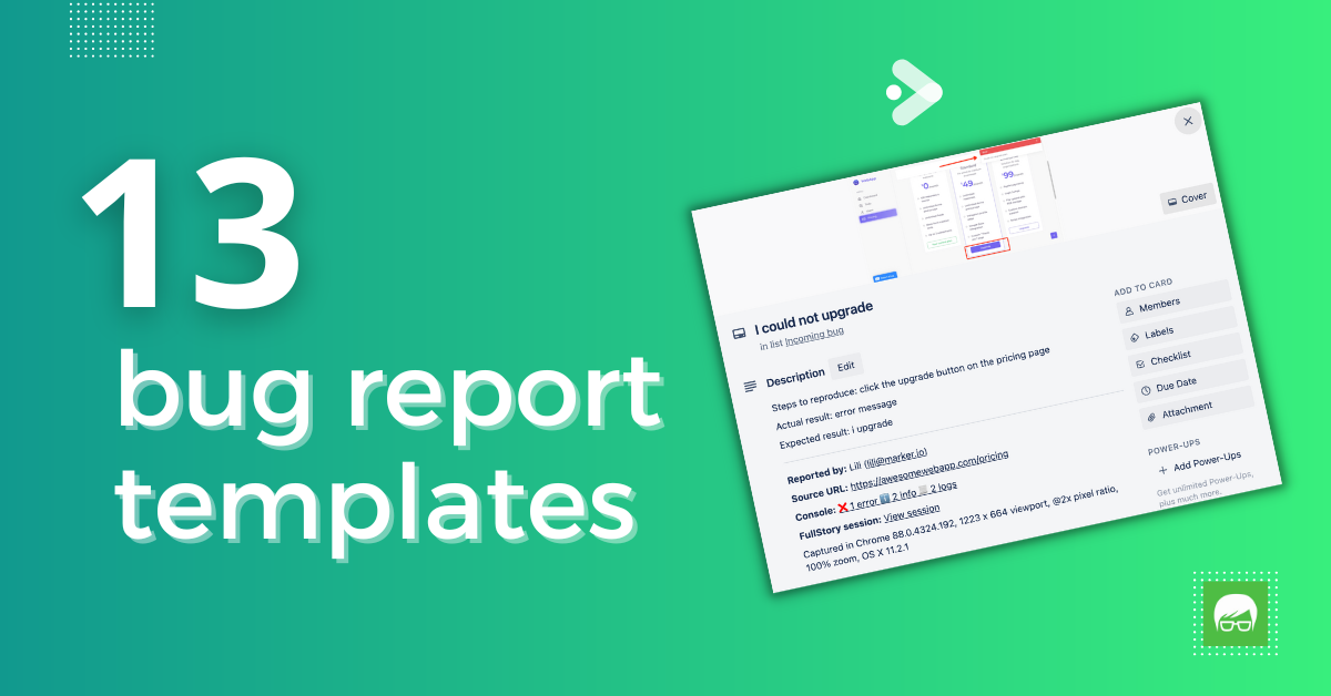 13 bug report templates for QA testing workflow