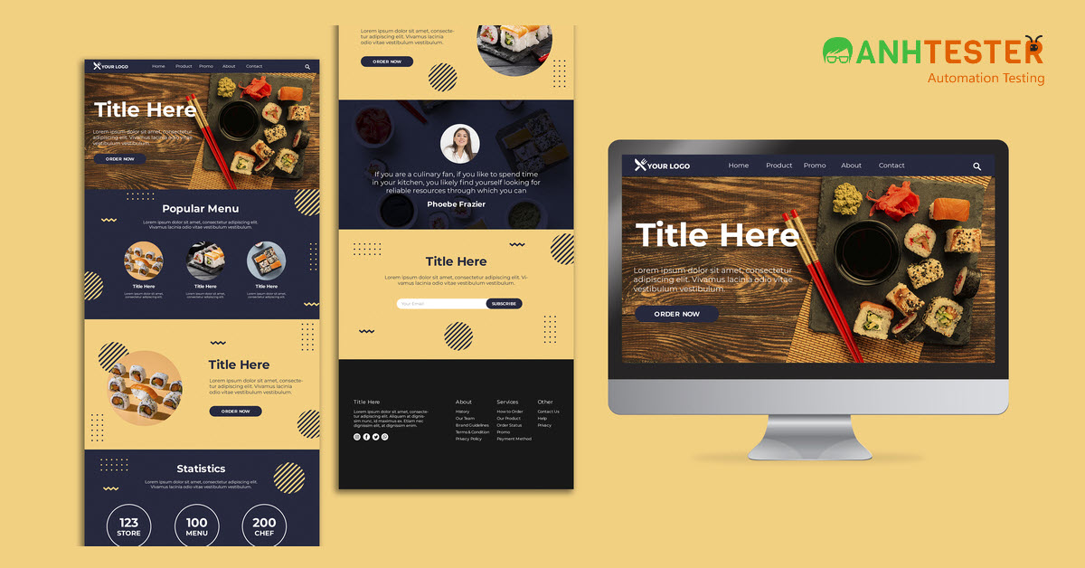 Test cases for Header and Footer