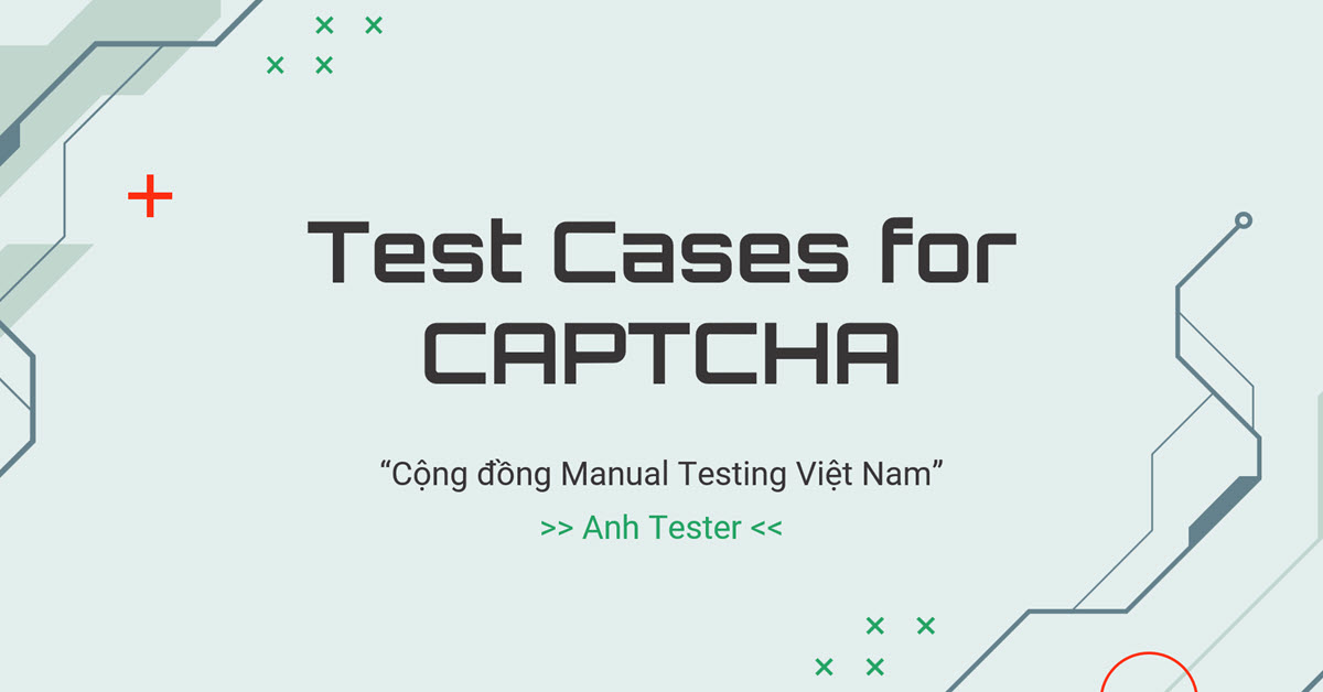 Test Cases for CAPTCHA